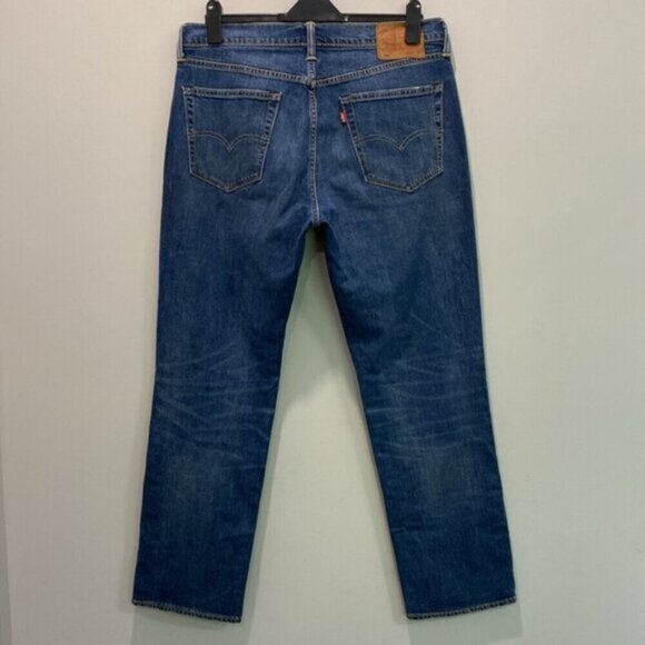 Levi's Straight Leg Blue Jeans Size 34 - Picture 8 of 15